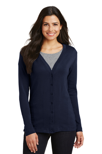 Port Authority® Ladies Modern Stretch 6.5-ounce, 96/4 Cotton Spandex Cardigan